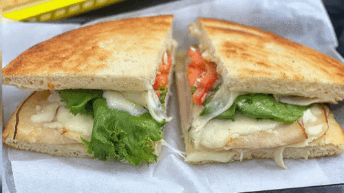 Turkey Wedgie with lettuce, tomato, cheese