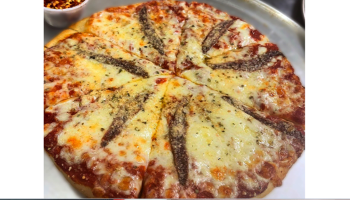 Anchovy pizza