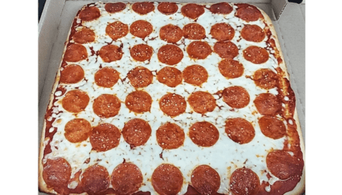 Pepperoni pizza with cheese on Original PJ's Pizza menu